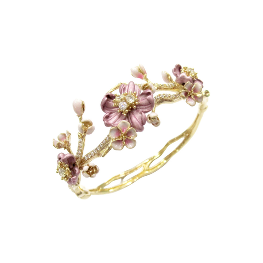 MAUVE BLOSSOM BANGLE