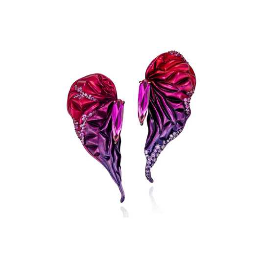 OMBRE PETAL STATEMENT EARRINGS