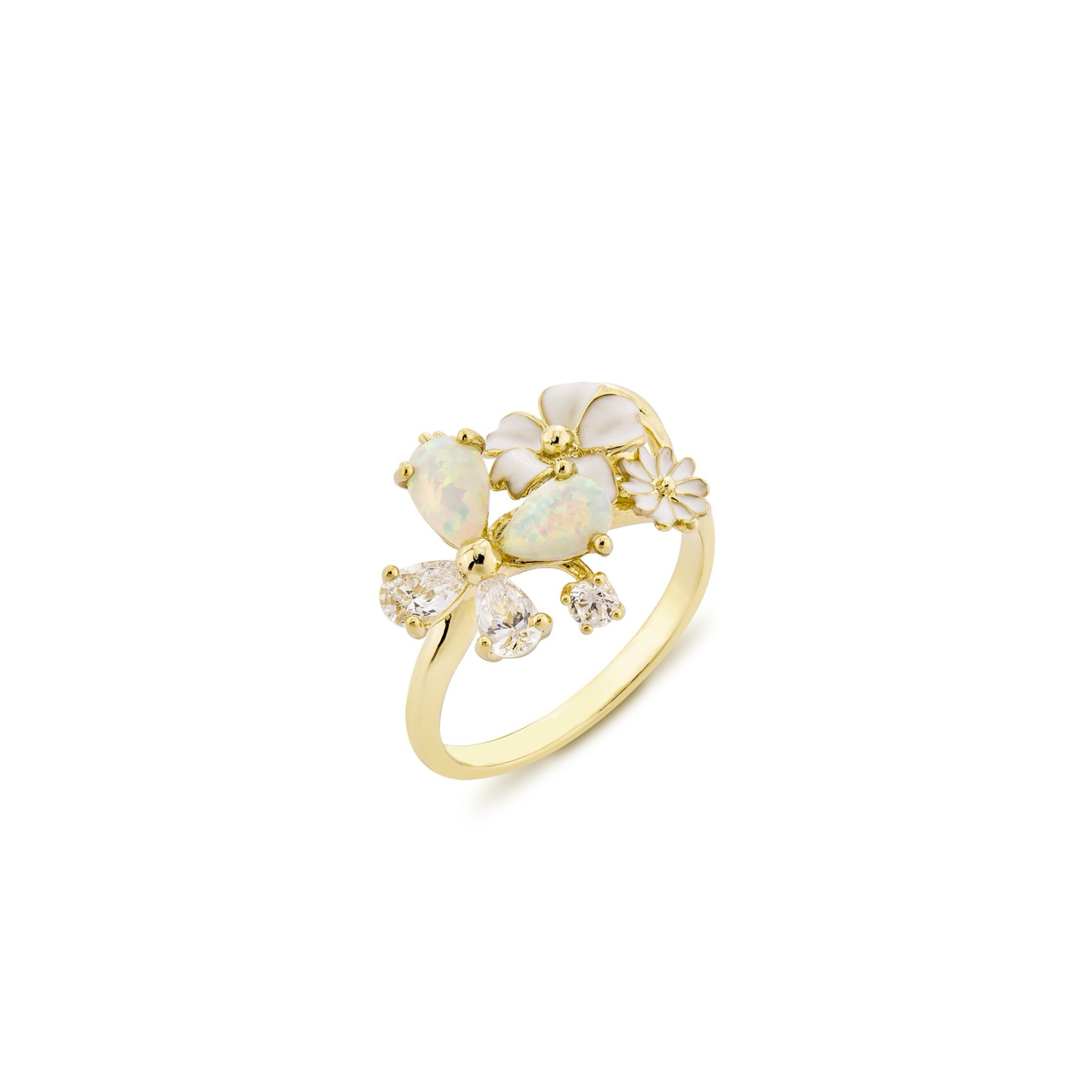 OPAL PETAL RING