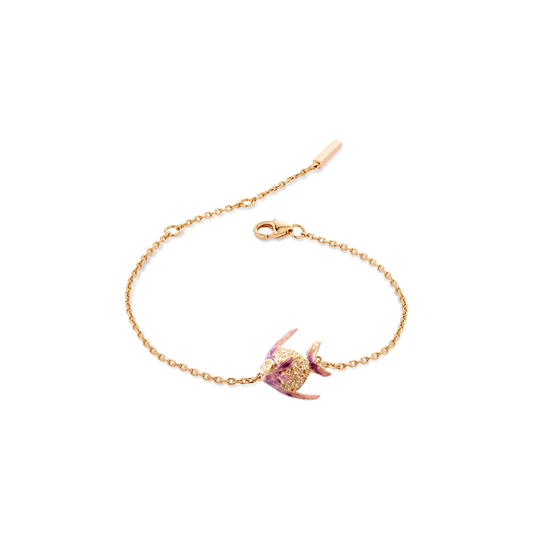 PINK CHAMPAGNE FISH BRACELET