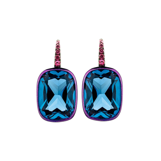 AZURE CRUSH DROP EARRINGS